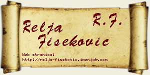 Relja Fišeković vizit kartica